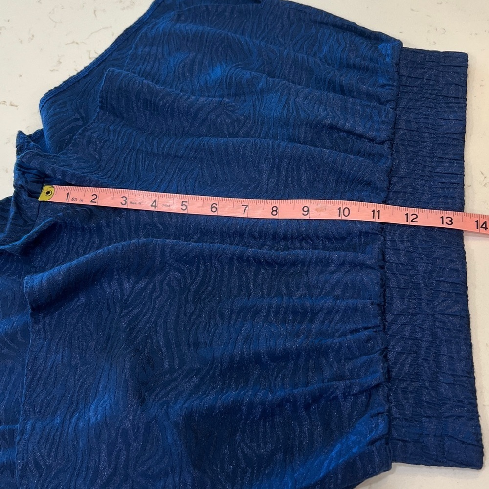 Victoria’s Secret Dark Blue Zebra Textured Lounge Sleep Shorts Size Medium - Picture 7 of 8
